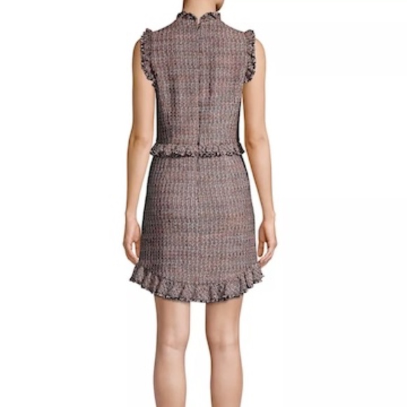 ๐๐ท๏ธ  Rebecca Taylor Navy/Blush  Tweed Work/Office Dress - Picture 4 of 15